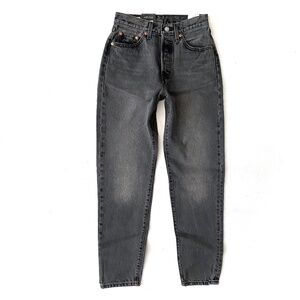 Levi's Premium Denim A46990014 Nwt 501 '81 High Rise Taper Gray Jeans 25 x 31
